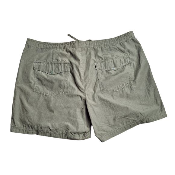 Columbia Women XL Stone Green Drawstring Waist "Sandy River" Gorpcore Shorts - Picture 2 of 5